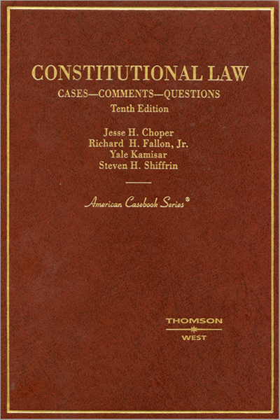Biblio Services. Constitutional Law: Cases & Comments -Questions