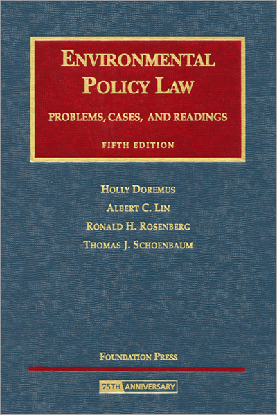 Picture of Environmental Policy Law: Problems, Cases and Readings