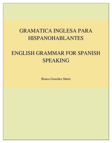 Picture of Gramatica Inglesa para Hispanohablantes / English Grammar for Spanish Speaking