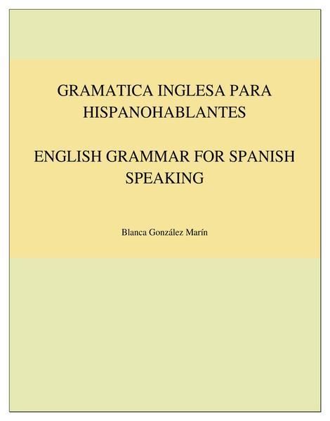 Picture of Gramatica Inglesa para Hispanohablantes / English Grammar for Spanish Speaking