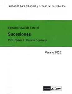 Picture of Manual Derecho de Sucesiones Verano 2020. Repaso Reválida Estatal