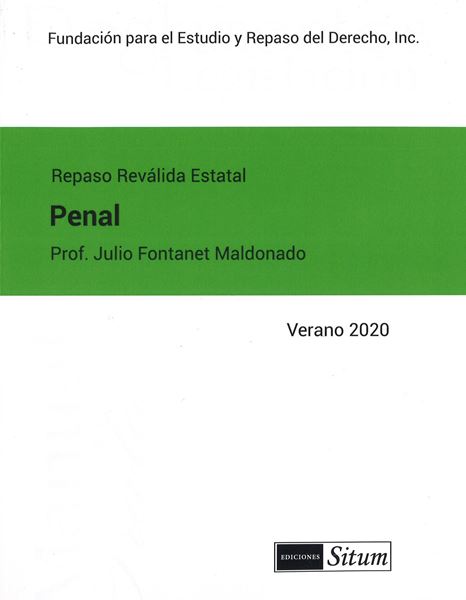 Picture of Manual de Derecho Penal Verano 2020. Repaso Reválida Estatal