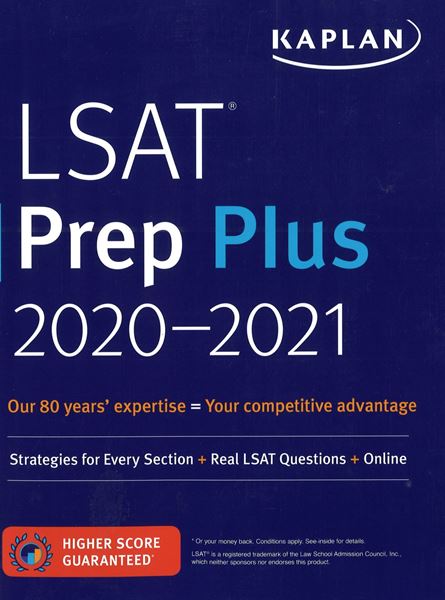 Picture of LSAT Prep Plus 20-21. Kaplan