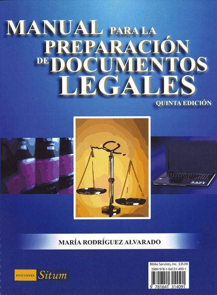 Picture of Manual para la preparacion de Documentos Legales