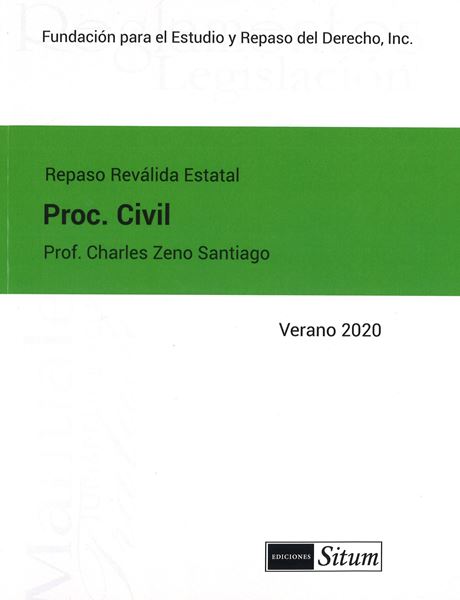 Picture of Manual Procedimiento Civil  Verano 2020. Repaso Reválida Estatal