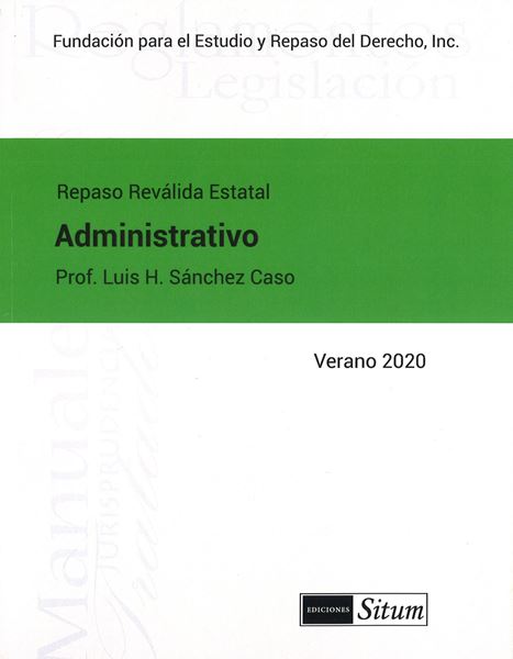 Picture of Manual Derecho Administrativo Verano 2020. Repaso Reválida Estatal