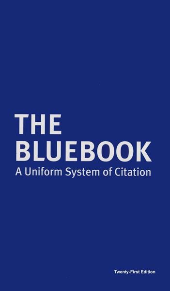 Picture of The Bluebook A Uniform System of Citation 21 edition
