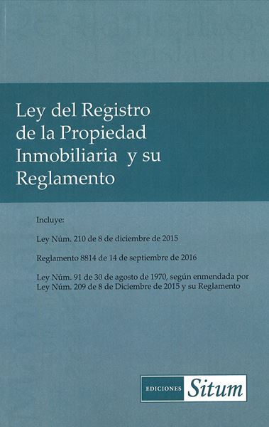 Picture of Ley del Registro de la Propiedad Inmobiliaria y su Reglamento