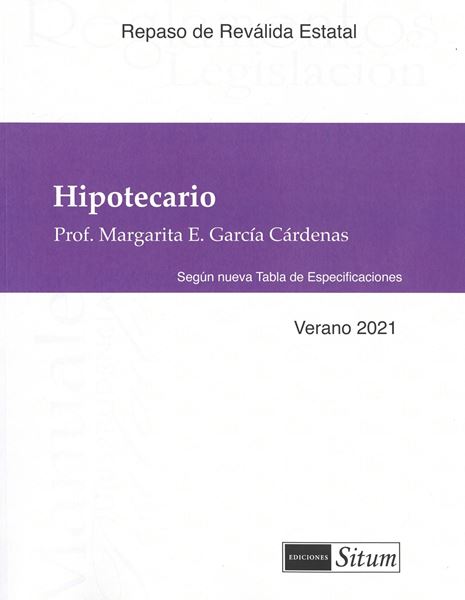 Picture of Manual Hipotecario Verano 2021. Repaso Reválida Estatal