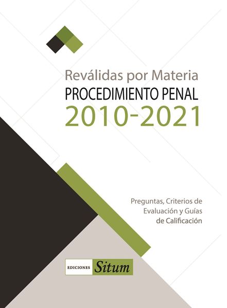 Picture of REVALIDAS POR MATERIA. PROCEDIMIENTO PENAL 2012-2023