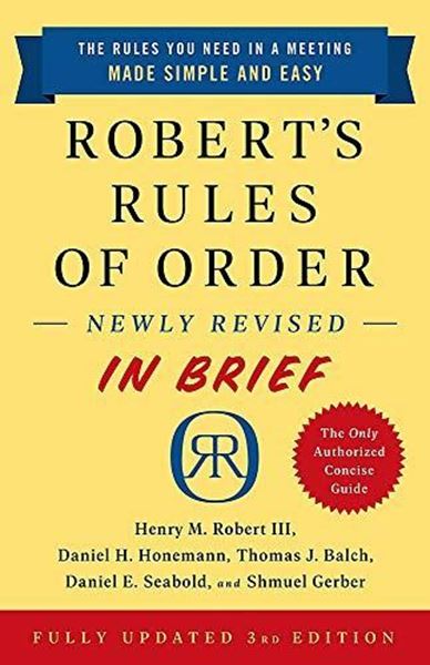 Picture of Robert's Rules of Order In Brief