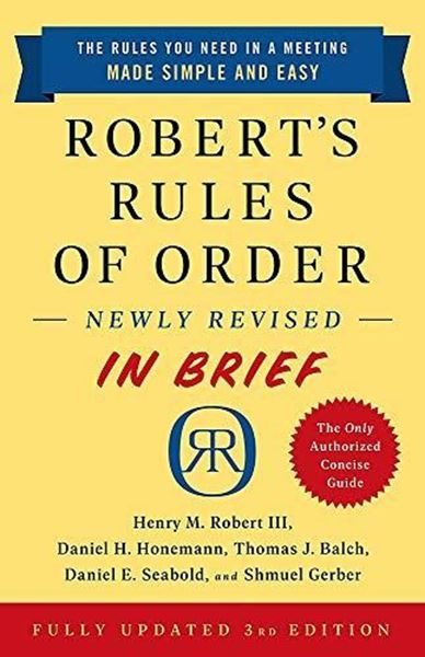 Picture of Robert's Rules of Order In Brief