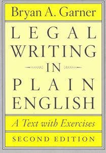 Picture of Legal Writing in Plain English. A Text with Exercises
