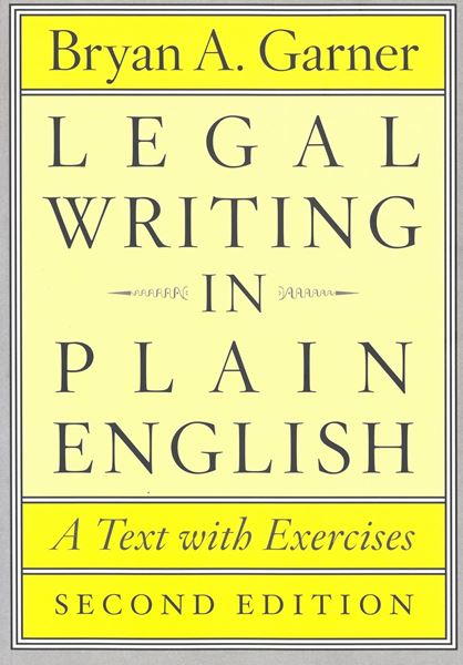 Picture of Legal Writing in Plain English. A Text with Exercises