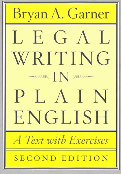 Picture of Legal Writing in Plain English. A Text with Exercises