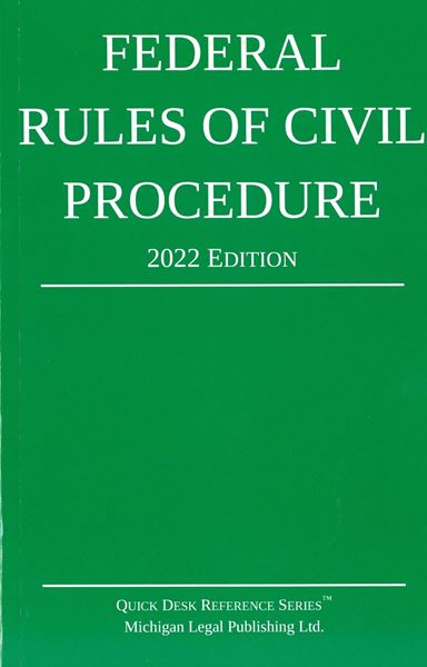 Picture of Federal Rules of Civil Procedure 2022 Edition