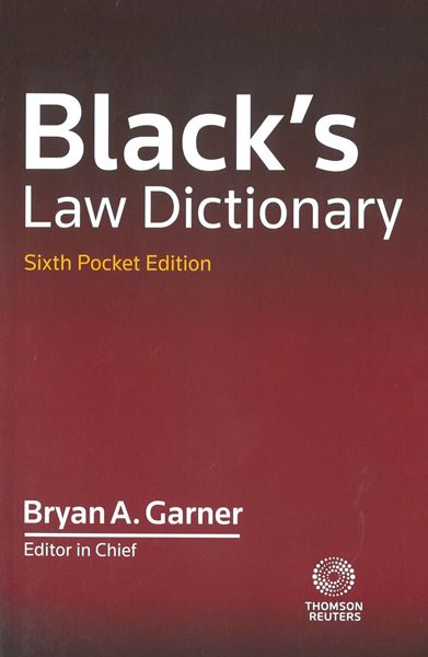Picture of Black's Law Dictionary 6th Pocket Edition