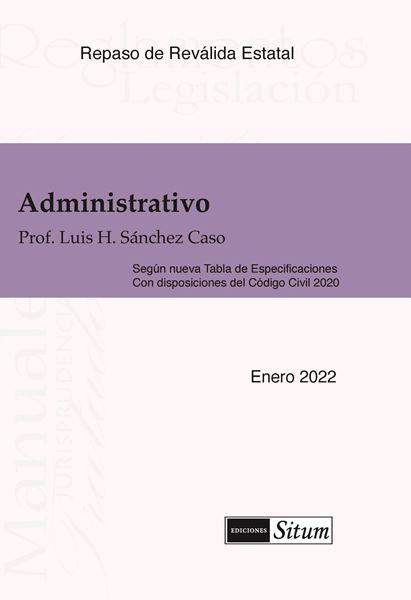 Picture of Manual de Administrativo Enero 2022. Repaso Reválida Estatal