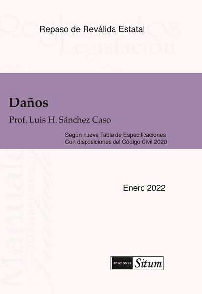Picture of Manual de Daños Enero 2022. Repaso de Reválida Estatal