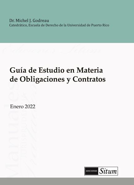 Picture of Guia de Estudio en Materia de Obligaciones y Contratos Enero 2022