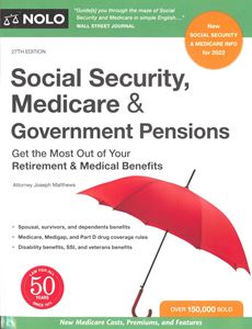 Picture of Social Security, Medicare & Government Pensions. NOLO