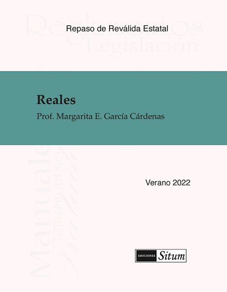 Picture of Manual de Reales Verano 2022. Repaso de Reválida Estatal