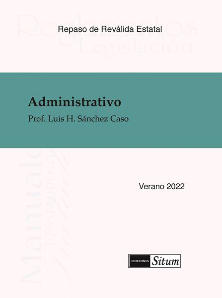 Picture of Manual de Administrativo Verano 2022. Repaso Reválida Estatal