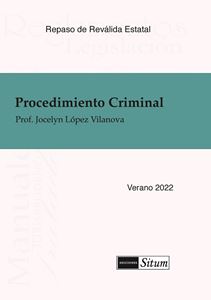 Picture of Manual de Procedimiento Criminal Verano 2022. Repaso de Reválida Estatal