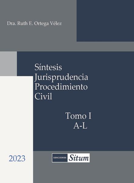 Picture of Sintesis Jurisprudencia Procedimiento Civil. 2023.  2 Tomos   / Ruth Ortega