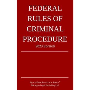 Picture of Federal Rules of Criminal Procedure 2023 Edition