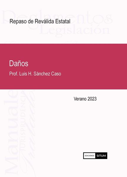 Picture of Manual Daños Verano 2023. Repaso de Reválida Estatal