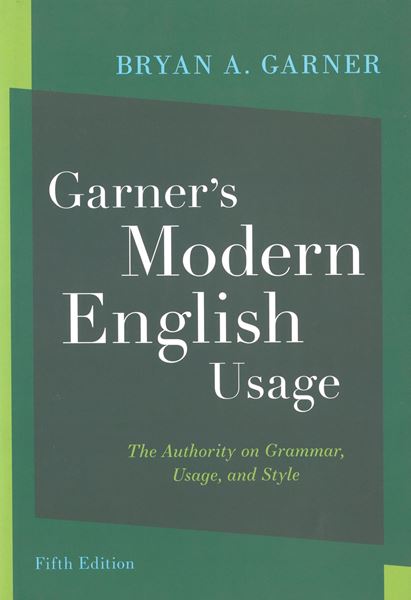 Picture of Garner's Modern English Usage