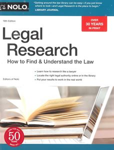 Picture of Nolo Legal Research How to find & Understand the Law