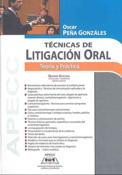 Picture of Tecnicas de Litigacion Oral. Teoria y Practica