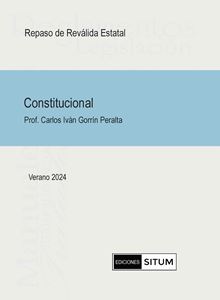 Picture of Manual Derecho Constitucional Verano 2024. Repaso Reválida Estatal