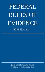 Picture of Federal Rules of Evidence 2025 Edition