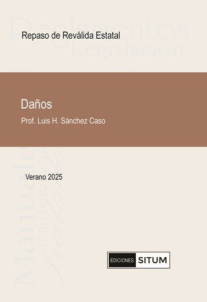 Picture of Manual de Danos. Verano 2025. Repaso Reválida Estatal