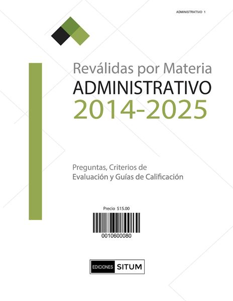Picture of REVALIDAS POR MATERIA. ADMINISTRATIVO 2014-2025