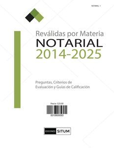 Picture of REVALIDAS POR MATERIA. NOTARIAL 2014-2025