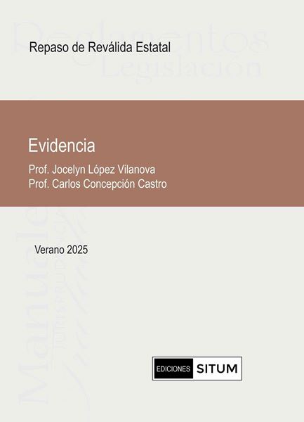 Picture of Manual de Evidencia Verano 2025. Repaso de Reválida Estatal