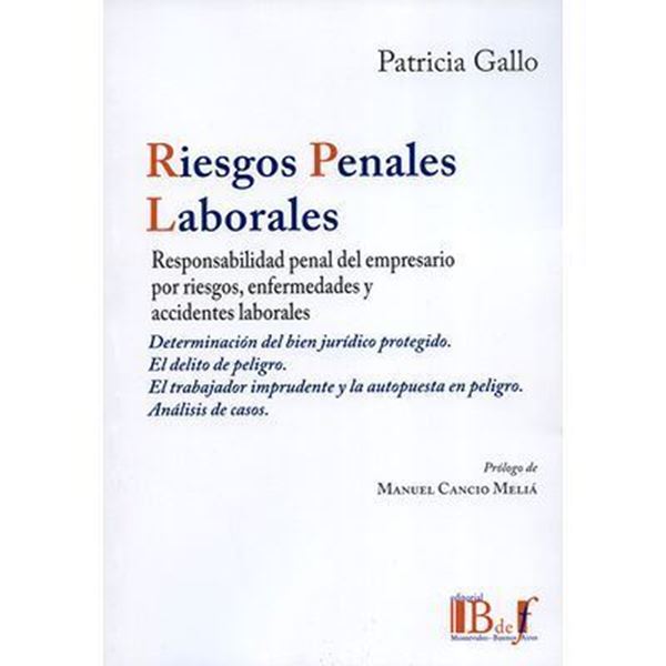 Picture of Riesgos Penales Laborales. Responsabilidad penal del empresario