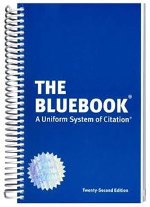 Picture of The Bluebook: A Uniform System of Citation, 22nd edition