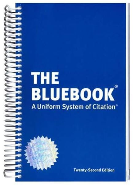 Picture of The Bluebook: A Uniform System of Citation, 22nd edition
