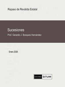 Picture of Manual de Sucesiones Enero 2026. Repaso de Reválida Estatal