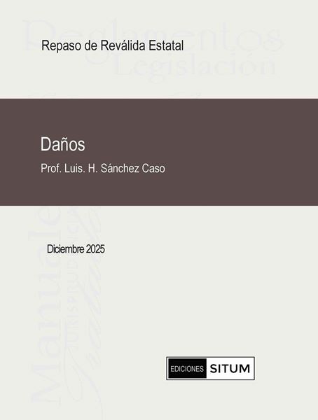 Picture of Manual de Daños Diciembre 2025. Repaso Reválida Estatal