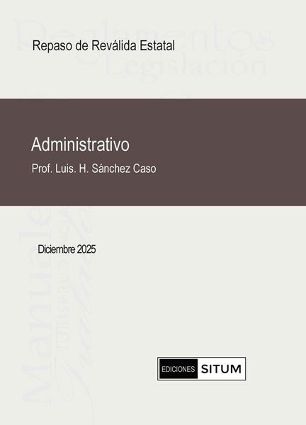 Picture of Manual de Administrativo Diciembre 2025. Repaso Reválida Estatal