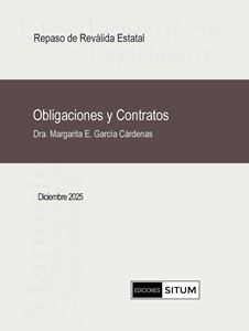 Picture of Manual Obligaciones y Contratos Diciembre 2025. Repaso de Reválida Estatal