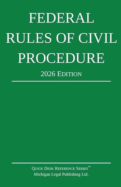 Picture of Federal Rules of Civil Procedure 2026 Edition