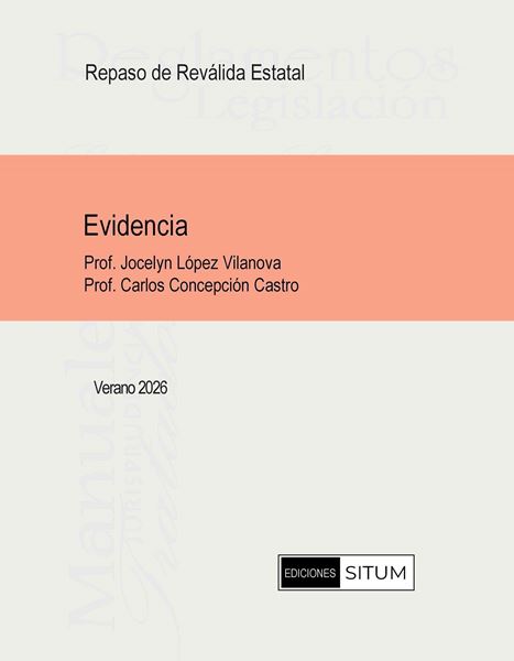 Picture of Manual de Evidencia Verano 2026. Repaso de Reválida Estatal