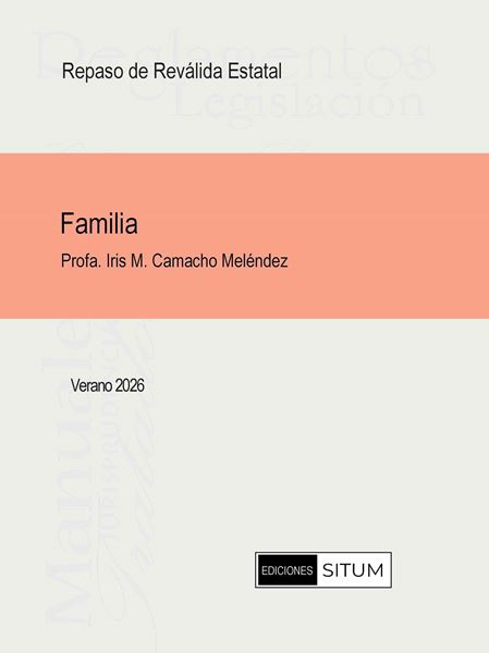 Picture of Manual de Familia Verano 2026. Repaso de Reválida Estatal